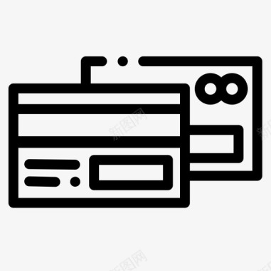 支付电子商务83线性图标图标