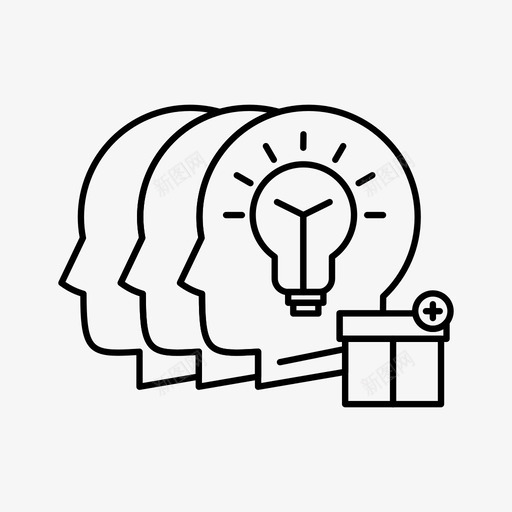 理念共享员工图标svg_新图网 https://ixintu.com 人本经营与现代公司 共享 员工 理念 转移