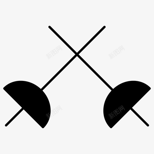 击剑运动剑图标svg_新图网 https://ixintu.com 击剑 击剑运动 剑 运动 运动字形图标