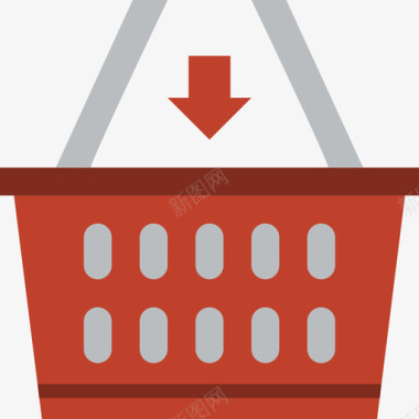 购物篮购物98扁平图标图标