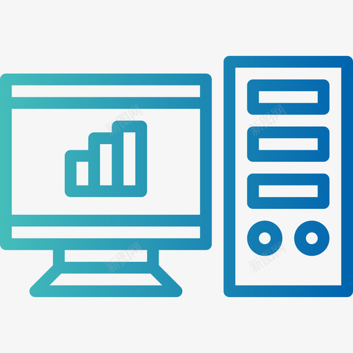 计算机商务4梯度图标svg_新图网 https://ixintu.com 商务4 梯度 计算机
