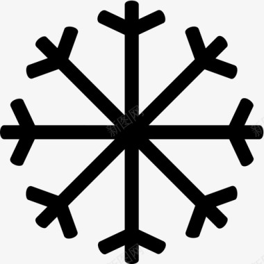 雪冷冻图标图标
