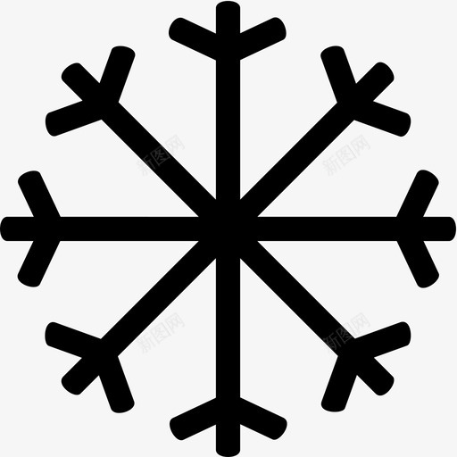 雪冷冻图标svg_新图网 https://ixintu.com 冷 冻 设备 雪