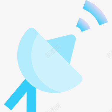 卫星天线家用电器6蓝色图标图标