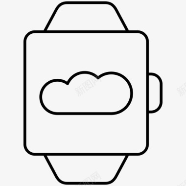云icloud智能手表图标图标