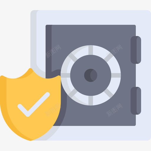 保险箱保险10扁平图标svg_新图网 https://ixintu.com 保险10 保险箱 扁平