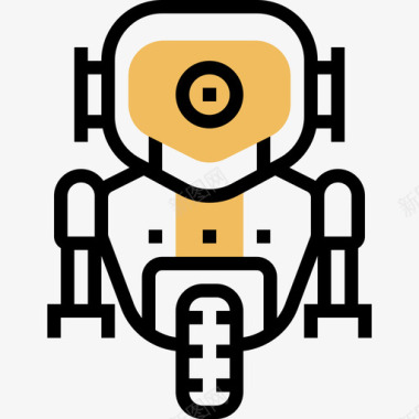机器人航天技术3黄影图标图标