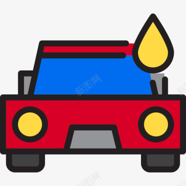 油运输110线性颜色图标图标