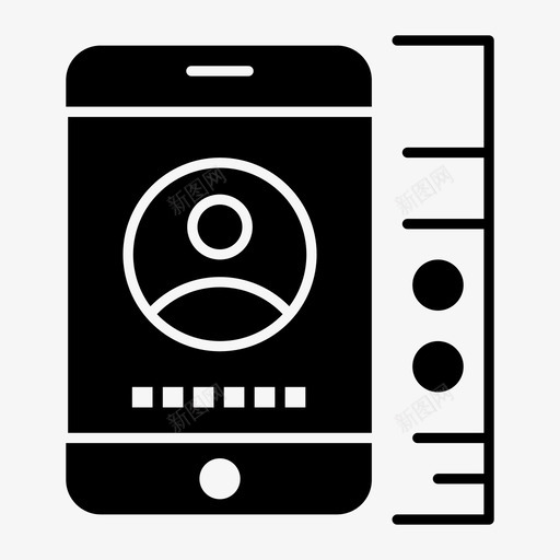 移动手机电话图标svg_新图网 https://ixintu.com 手机 服务 电话 移动 设备和开发
