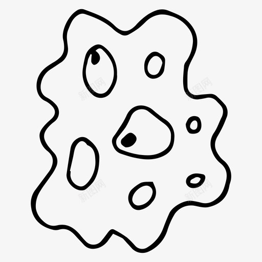 细菌变形虫微生物图标svg_新图网 https://ixintu.com 变形虫 微生物 病毒 细菌 蠕虫