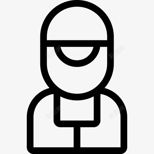 送货员职业直系人图标svg_新图网 https://ixintu.com 直系人 职业 送货员