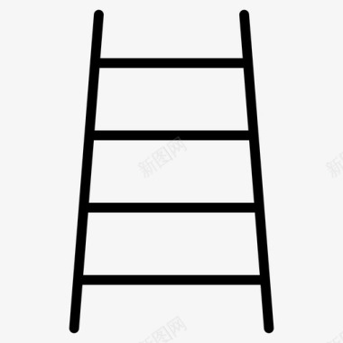 梯子建筑构造图标图标