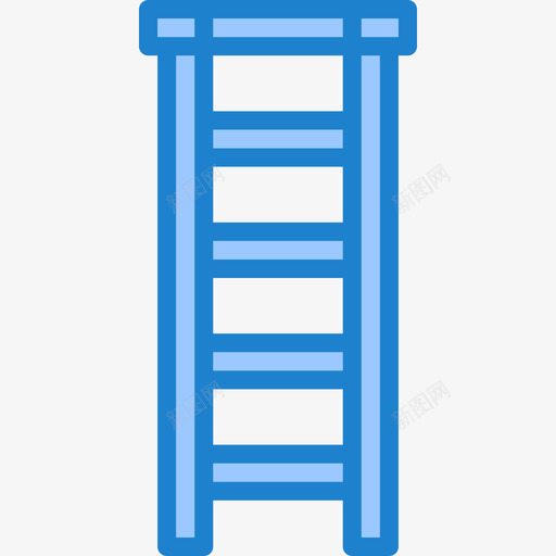 梯子结构90蓝色图标svg_新图网 https://ixintu.com 梯子 结构90 蓝色