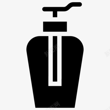 手洗化妆品容器液体肥皂图标图标