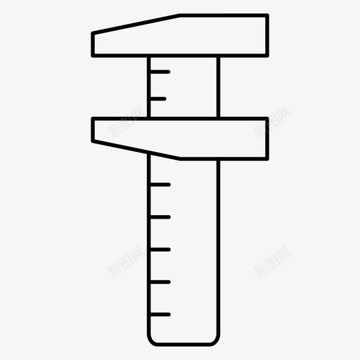 比例结构几何图标svg_新图网 https://ixintu.com 几何 在建细线图标 数学 比例 测量 结构