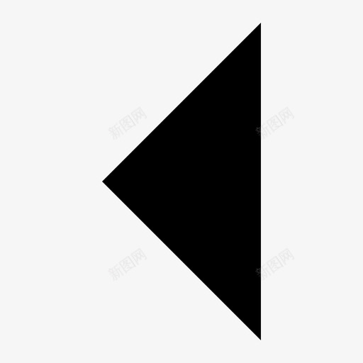 三角形箭头左图标svg_新图网 https://ixintu.com ui 三角形 左 用户界面图示符 箭头