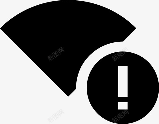 wifi错误覆盖范围信号图标svg_新图网 https://ixintu.com ui wifi wifi警报 wifi错误 信号 覆盖范围