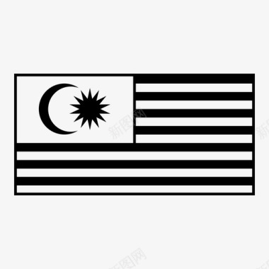 马来西亚国旗旗帜图标图标