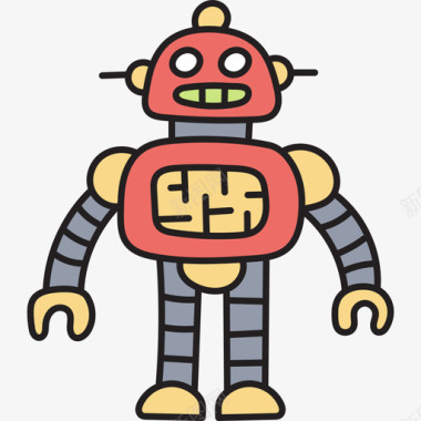 机器人机器人31彩色图标图标