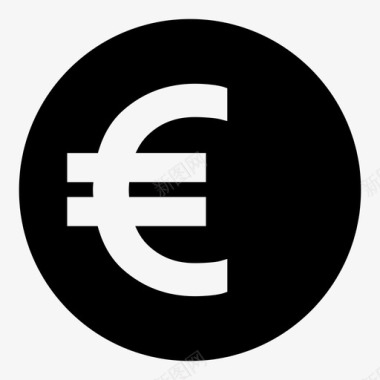 信用硬币欧元图标图标