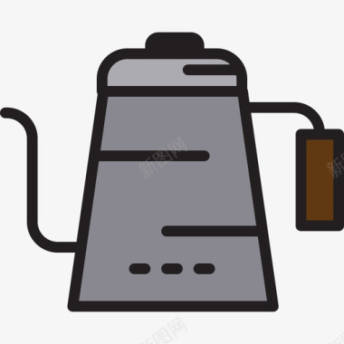 壶咖啡54线形颜色图标图标