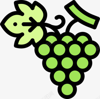 葡萄葡萄酒3原色图标图标