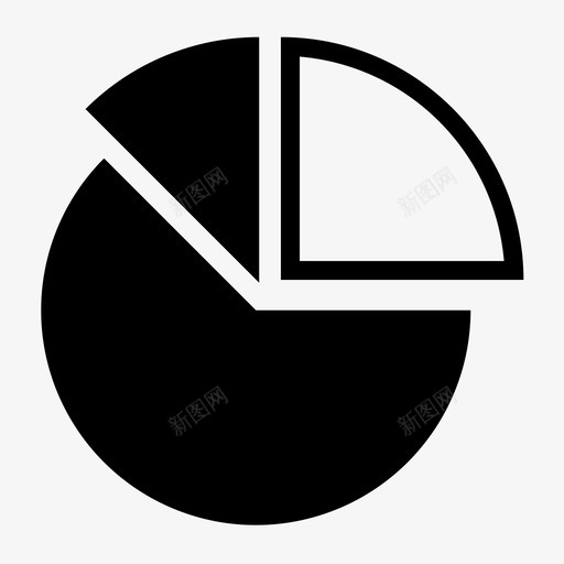 饼图图搜索引擎优化网页字形图标svg_新图网 https://ixintu.com 图 搜索引擎优化网页字形图标 饼图