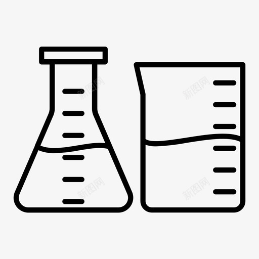 烧杯化学教育图标svg_新图网 https://ixintu.com 化学 医疗器械 学校 教育 烧杯 生物