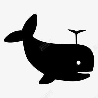 鲸鱼动物鱼图标图标