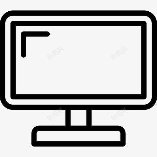 监视器计算机和硬件6线性图标svg_新图网 https://ixintu.com 监视器 线性 计算机和硬件6