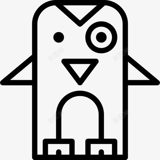 企鹅动物9直系图标svg_新图网 https://ixintu.com 企鹅 动物9 直系