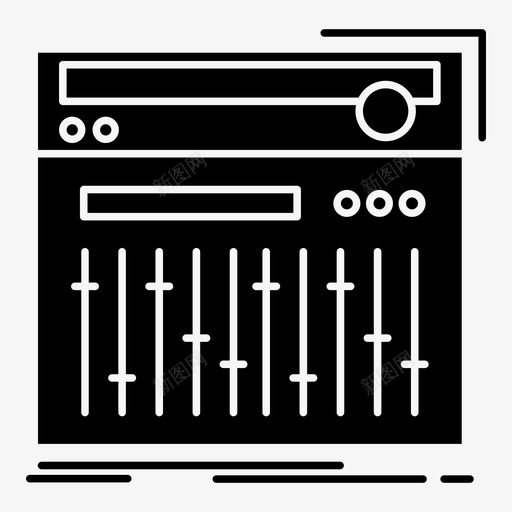 控制音乐控制器midi图标svg_新图网 https://ixintu.com midi 声音 声音设计和声音制作 工作室 控制器 控制音乐