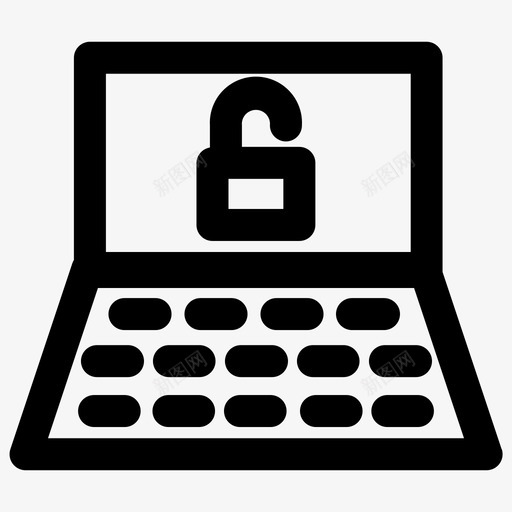 打开笔记本电脑密码电子硬件图标svg_新图网 https://ixintu.com labtop 不安全 开放保护 打开笔记本电脑密码 电子 硬件 计算机和网络设备