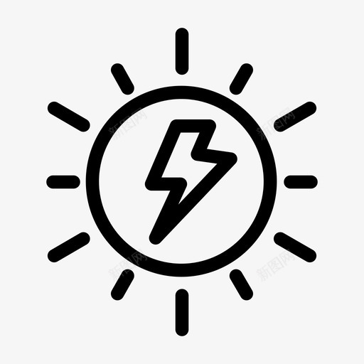 能源充电太阳能图标svg_新图网 https://ixintu.com 充电 太阳能 能源 能源和电力工业