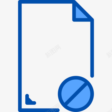 禁用文件和文件夹9蓝色图标图标
