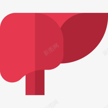 肝脏生物学4扁平图标图标