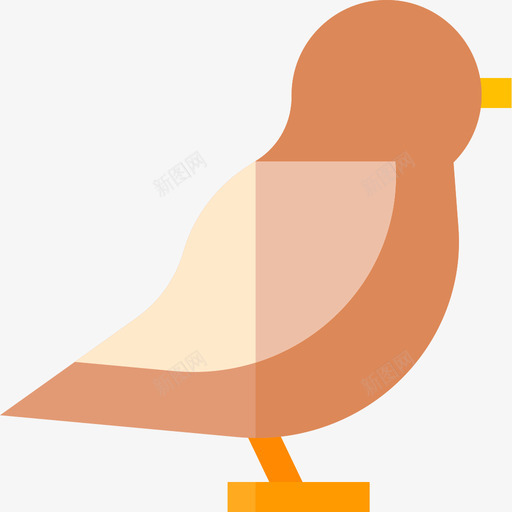 鸟类自然54扁平图标svg_新图网 https://ixintu.com 扁平 自然54 鸟类