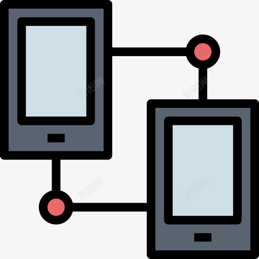 社交网络硬件12线性颜色图标svg_新图网 https://ixintu.com 硬件12 社交网络 线性颜色