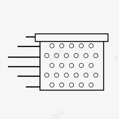 箱子板条箱交货图标图标