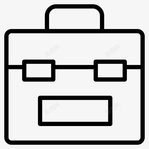公文包包行李图标svg_新图网 https://ixintu.com 公文包 包 施工线图标 旅行 行李