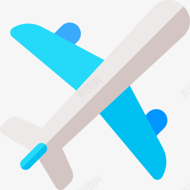 飞机旅行app14扁平图标图标