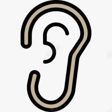 耳保健11线色图标图标