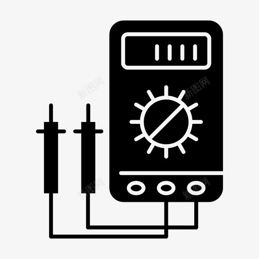 电压表安培表数字图标svg_新图网 https://ixintu.com 安培表 建筑和建筑 数字 测试仪 瓦特 电压表