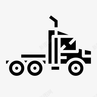 拖车送货卡车运输图标图标