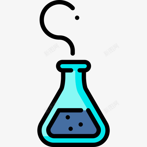 25号化学烧瓶线性颜色图标svg_新图网 https://ixintu.com 25号化学烧瓶 线性颜色