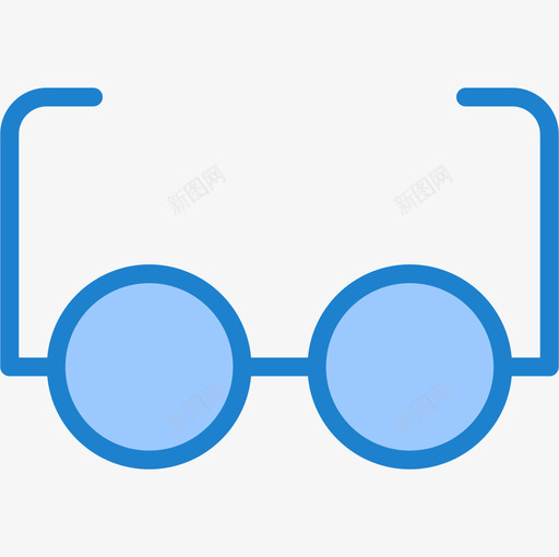 眼镜保健31蓝色图标svg_新图网 https://ixintu.com 保健31 眼镜 蓝色