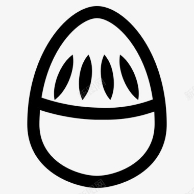 复活节彩蛋装饰吃图标图标