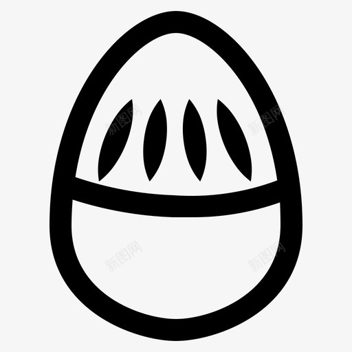 复活节彩蛋装饰吃图标svg_新图网 https://ixintu.com 吃 复活节彩蛋 复活节彩蛋轮廓 装饰 食物