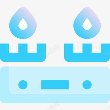 炉灶家用电器6蓝色图标图标