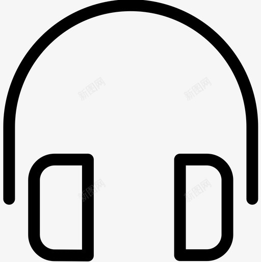 耳机接口60线性图标svg_新图网 https://ixintu.com 接口60 线性 耳机
